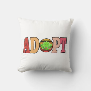 Adopt Frogs Best frog gift for frog lovers Cushion