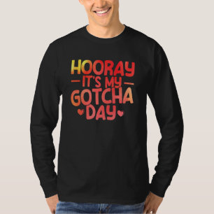 Adopt Gotcha My Gotcha Day Watercolor Adoption Day T-Shirt