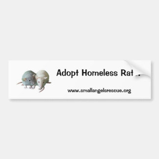 Adopt Homeless Rats! Bumper Sticker