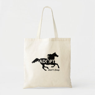 Adopt Horses Tote Bag