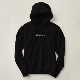 'Adopt Love' Animal Rescue Pet Parent Gift Hoodie