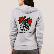 Adopt Oakland - Sugar skull cat & dog hoodie