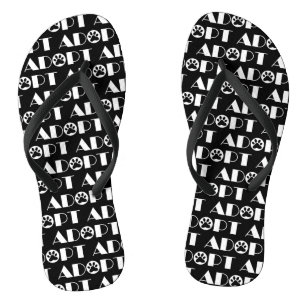 Adopt paw dog thongs