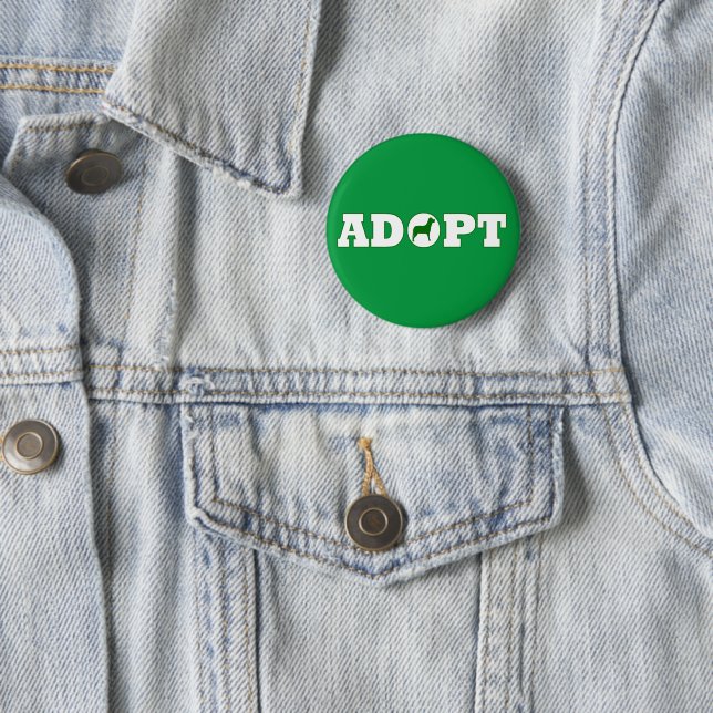 Adopt pets 6 cm round badge (In Situ)