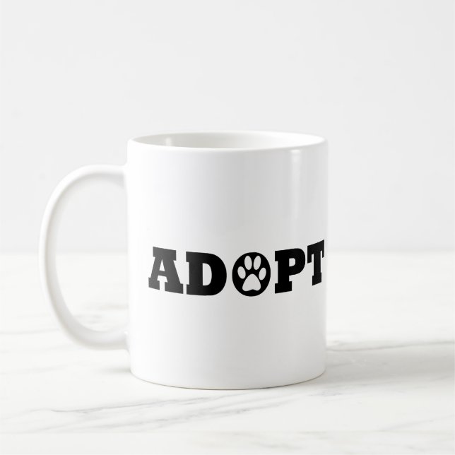 Adopt pets coffee mug (Left)