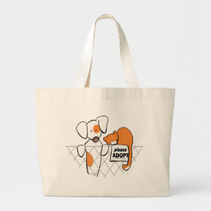 Adopt Pets Patch & Rusty™ Large Tote Bag