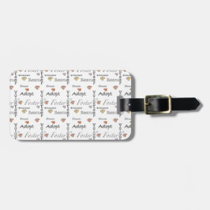 Adopt Rescue Foster Luggage Tag