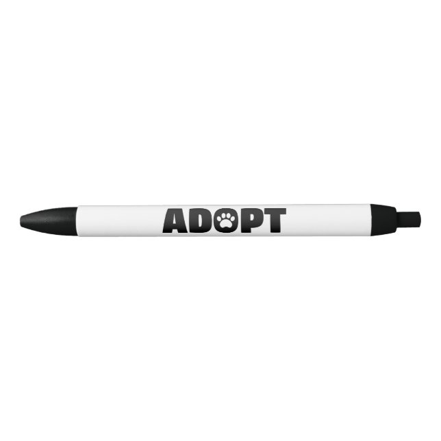 Adopt Rescue Paw Print Pen (Front)