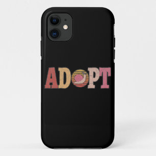Adopt Snails Best vintage cute snail gift iPhone 11 Case
