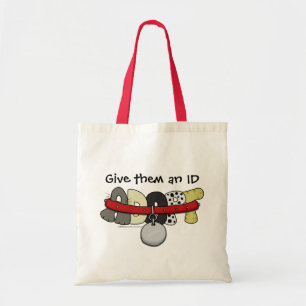 ADOPT with Collar-Give Them an ID Tote Bag