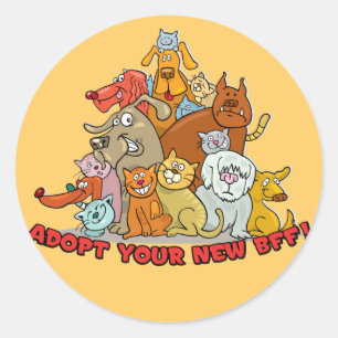 Adopt your new BFF! Stickers