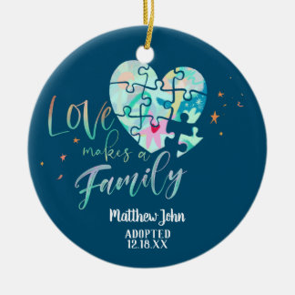 Adopted / Birth Announcement Ceramic Ornament