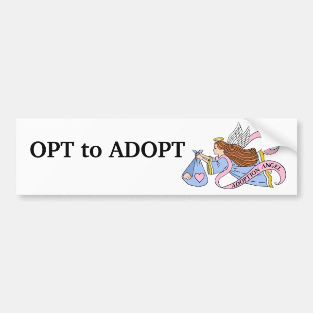 Adoption Angel Bumper Sticker (Front)