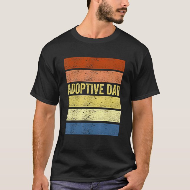 Adoption Announcement Day Dad Family T-Shirt (Front)