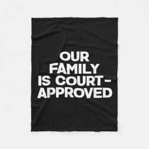 Adoption Announcement Day Family Approved Fleece Blanket