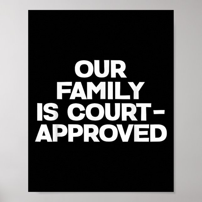 Adoption Announcement Day Family Approved  Poster (Front)