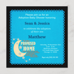 Adoption Baby Shower Boy Invitation