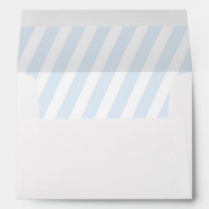 Adoption Baby Shower, matching blue lined Envelope