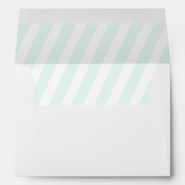 Adoption Baby Shower, matching mint lined Envelopes (Back (Bottom))