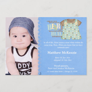 Adoption Boy Announcement