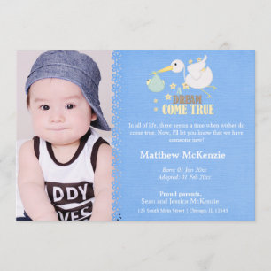 Adoption Boy Announcement