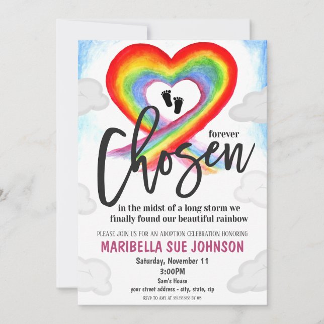 Adoption Celebration Invitation (Front)