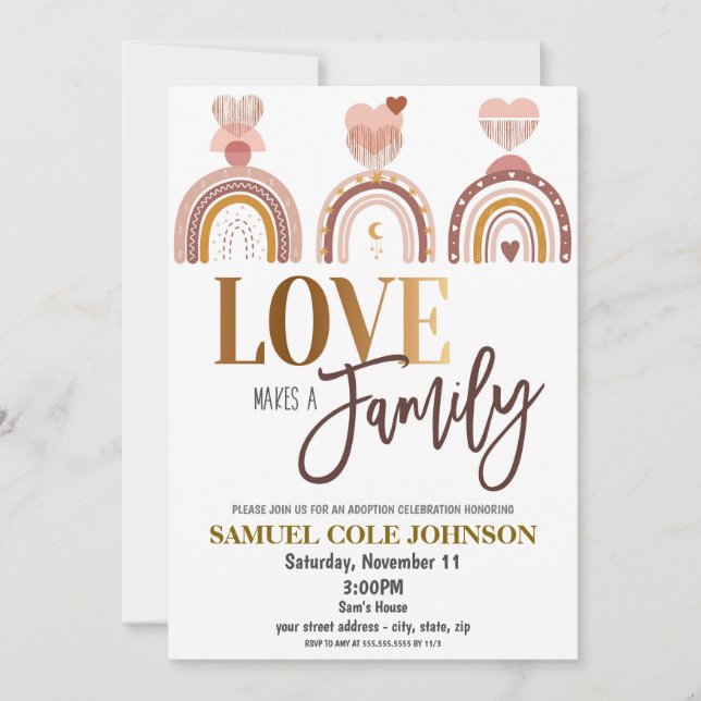 Adoption Celebration Invitation (Front)