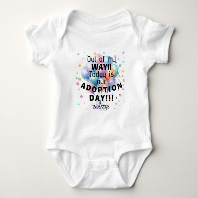 Adoption Day  Baby Bodysuit (Front)