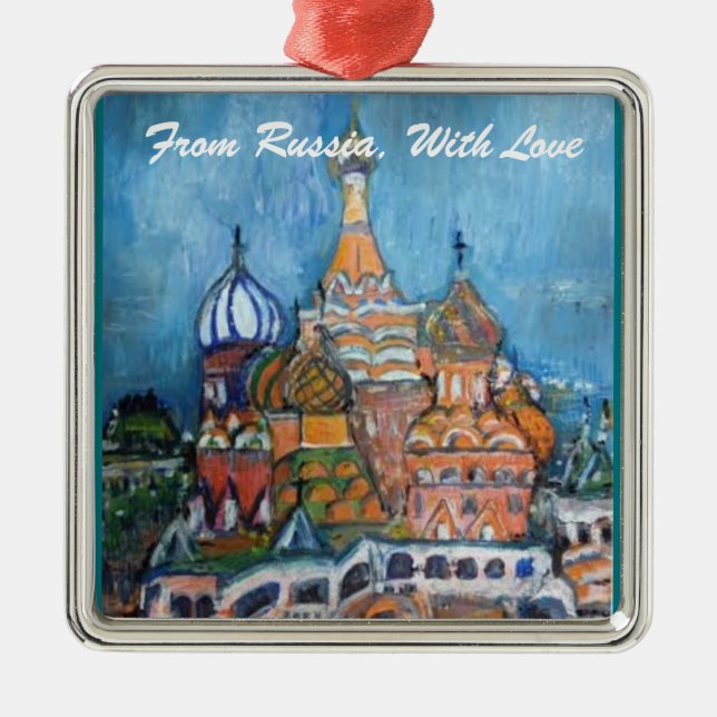 Adoption"From Russia..." St. Basil's Ornament (Front)