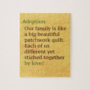 Adoption is a Patchwork Jigsaw Puzzle