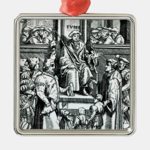 Adoption of orphan children in the Inferior Court Metal Ornament