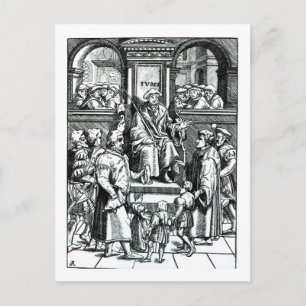Adoption of orphan children in the Inferior Court Postcard