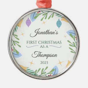 Adoption Ornament Personalised as First Christmas