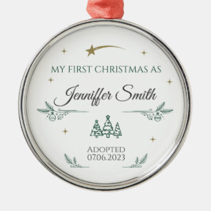 Adoption Ornament Personalised as First Christmas