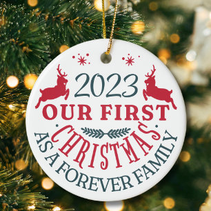 Adoption "Our First Forever Family Christmas" Ceramic Ornament