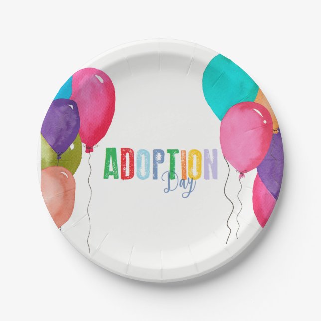Adoption Party Collection Paper Plate (Front)