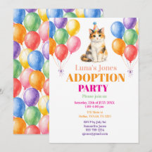 Adoption Party Gotcha day Calico Cat Pet