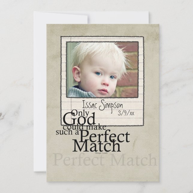 adoption photo  announcement (Front)