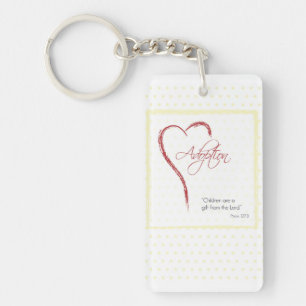 Adoption, Religious, Yellow Dots Key Ring