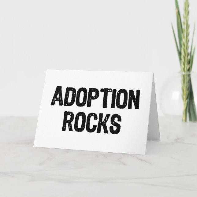 Adoption Rocks Card (Front)
