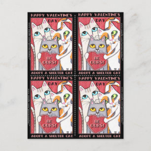 Adoption / Shelter Cats 4 Valentines Flat Cards