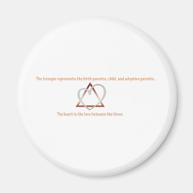 Adoption Triangle Magnet (Front)