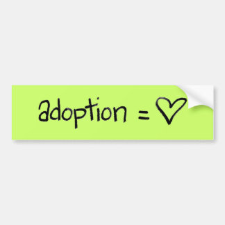 adoptionequalslove bumper sticker