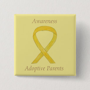 Adoptive Parents Awareness Ribbon Custom Pin