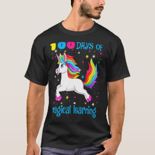 Adorable 100 Days of Magical Learning School Unico T-Shirt