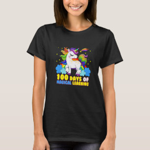 Adorable 100 Days of Magical Learning School Unico T-Shirt