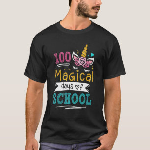 Adorable 100 Days of Magical Learning School Unico T-Shirt