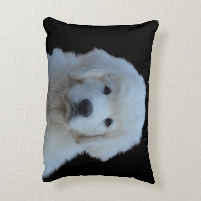 Adorable, 2-sided, Polish Tatra Puppy Pillow (Back(Vertical))