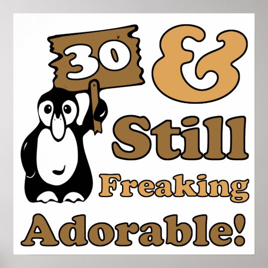 adorable 30th birthday poster zazzle com au 30th birthday poster