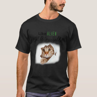 Adorable Alien Cat Kitten Fabric Love Cats Cat Pe T-Shirt